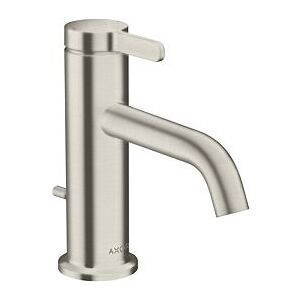 Hansgrohe Axor One Waschtischarmatur 48000800 Ausladung 130mm, mit Zugstangen-Ablaufgarnitur, Edelstahl-Optik