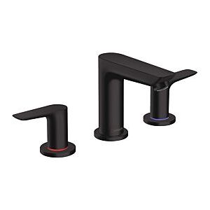 Hansgrohe Talis E Waschtisch-3-Loch-Armatur 71733670 mit Ablaufgarnitur, mattschwarz