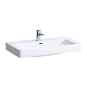 LAUFEN Pro S Aufsatz Waschtisch 8169650001091 85x46cm, weiß, mit Überlauf, ohne Hahnloch