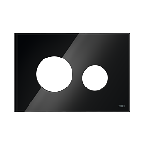TECEloop Blende für WC-Betätigungsplatte 9240674 Glas schwarz