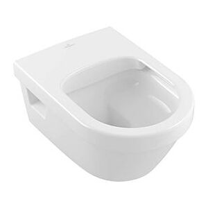 Villeroy und Boch Architectura Wand-Tiefspül-WC 5684R2T2 spülrandlos, ohne Befestigungslöcher, Abgang waagerecht, weiß AntiBac C-plus