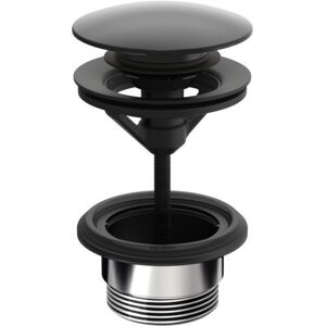 Ablaufgarnitur Push-Open HANSA 0764 Matt-Schwarz 0764010033