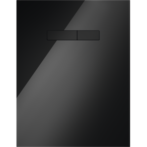 Tece lux Betätigungsglasplatte manuell Glas schwarz glzd., Tasten schwarz glzd., 9650005 9650005
