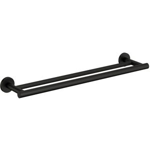 Cosmic Architect s+ doppelte Handtuchstange 59x8,5x5,5CM, SOFT BLACK (schwarz matt), 2353660 WJC235A0060036