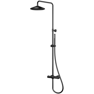 Steinberg Serie 315 Duschsystem matt black mit LED-Kopfbrause, 315 2721 S 315 2721 S