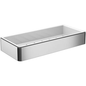 emco Loft Schwammkorb mit Kunststoff einsatz 220 x 36 x 101 mm, chrom /weiss, 054500102 054500102