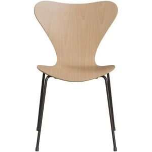 Fritz Hansen Serie 7 Stuhl 3107 mit natürlichem Furnier braun bronze Buche