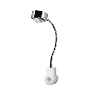 Top Light Puk Mini Flexlight Plug Steckerleuchte LED Linse matt / Glas matt nickelmatt 30cm