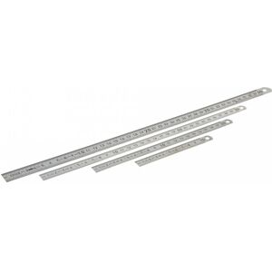 BMI Stahllineal, Stahlmaßstab aus Federstahl 2000 mm