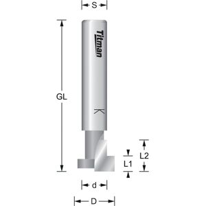 Titmann T-Nutfräser HW Z=1
