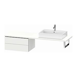 Duravit L-Cube Unterschrank LC585901818 72 x 54,7 cm, weiß matt, für Konsole, 2 Schubkästen