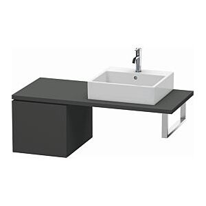 Duravit L-Cube Unterschrank LC583104949 42 x 54,7 cm, graphit matt, für Konsole, 1 Auszug