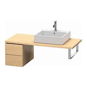 Duravit L-Cube Unterschrank LC583501212 32 x 54,7 cm, eiche gebürstet, für Konsole, 2 Schubkästen