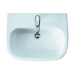 Duravit D-Code Waschtisch 2311650000 65 x 50 cm, ohne Überlauf, 1 Hahnloch, weiss