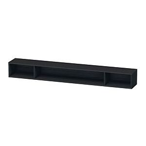 Duravit L-Cube Regalelement LC120101616 100 x 14 cm, Eiche schwarz, 3 Fächer, horizontal