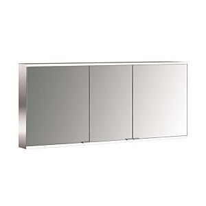 Emco prime Aufputz-Lichtspiegelschrank 949706349 1400x700mm, 3-türig, aluminium/weiss