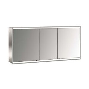 Emco prime Unterputz-Lichtspiegelschrank 949706363 1400x730mm, 3-türig, aluminium/weiss