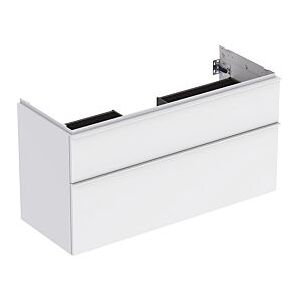 Geberit iCon Waschtisch-Unterschrank 502306013 118,4x61,5x47,6cm, 2 Schubladen, weiß matt/Griff weiß matt