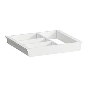 LAUFEN Space Ordnungssystem H4954051606311 32x4,5x27,4cm, für große Schubladen, weiß