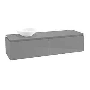 Villeroy und Boch Villeroy & Boch Legato Waschtischunterschrank B67200FP 160x38x50cm, Glossy Grey