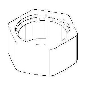 Dornbracht Ueberwurfmutter M14 x 1 09231004590 20x10x10