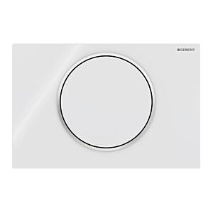 Geberit Betätigungsplatte Sigma 10 115758KJ5 für Spül Stopp Spülung, weiss/chrom/weiss