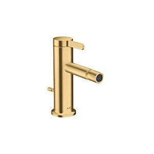 Hansgrohe Axor One Bidetarmatur 48210250 Ausladung 113mm, mit Zugstangen-Ablaufgarnitur, brushed gold optic
