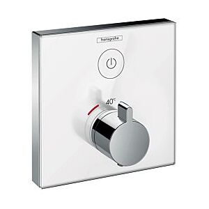 Hansgrohe ShowerSelect Brausethermostat 15737400 Unterputz Thermostat, 1 Verbraucher, weiss-chrom
