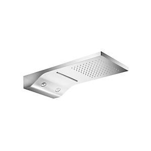 Herzbach Living Spa Wand-Regenbrause 11.662500.2.01 Edelstahl poliert, 587x270mm, Regen/Spin-Jet/Schwall