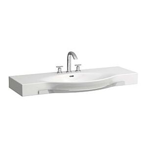 LAUFEN Palace Waschtisch 8127040001081 120 x 51 cm, weiß, ungeschnitten, 3 Hahnlöcher