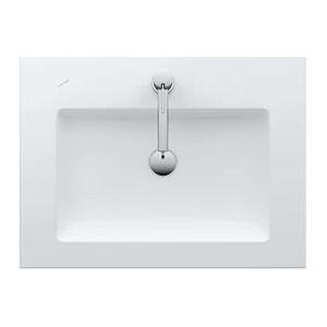 LAUFEN Living Square Waschtisch 8164310001081 65 x 48 cm, weiss, mit Überlauf, 3 Hahnlöcher