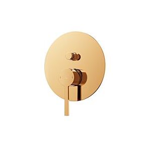 Steinberg Serie 260 Fertigmontageset 26021033RG mit Abdeckplatte Ø 185 mm, für Wannenarmatur, mit Umsteller, rose gold