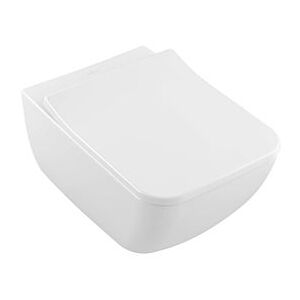 Villeroy und Boch Venticello Wand-Tiefspül-WC 4611R0RW 56x37,5cm, stone white C-plus, spülrandlos