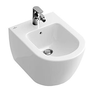 Villeroy und Boch Villeroy & Boch Subway 2.0 Wand Bidet 54000001 weiss, 1 Hahnloch, mit Überlauf