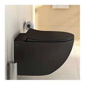 Vitra Sento WC-Sitz 120-083R409 36,5x45cm, mit Absenkautomatik, mit Schnellverschluss, schwarz matt