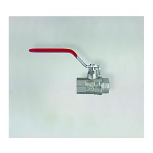 Fukana Kugelhahn 1/2" 53151-R (flach) rot IG x IG, Stahlhebel