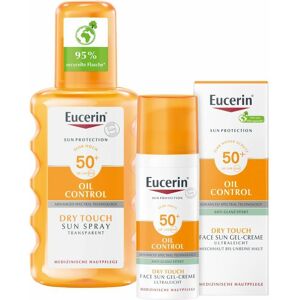 Eucerin Oil Control Face Sun Gel-Creme LSF 50+ + Spray Transparent 1 St Set