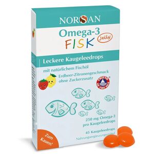 Norsan Omega-3 Fisk Jelly f.Kinder Dragees 45 St