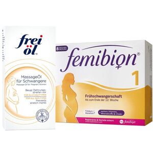 Femibion 1 Frühschwangerschaft + frei öl MassageÖl für Schwangere St Set