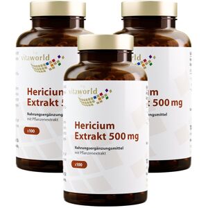 vitaworld Hericium Extrakt 500 mg Kapseln x3 3x100 St