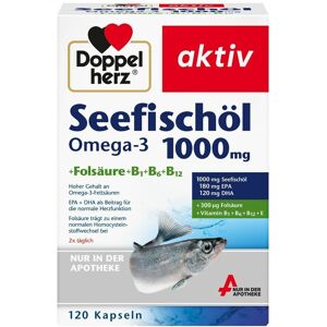 Doppelherz Seefischöl Omega-3 1.000 mg+Fols.Kaps. 120 St Kapseln