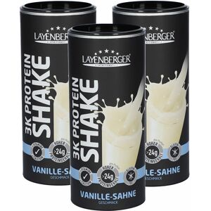 Layenberger 3K Protein-Shake, Vanille-Sahne 3er-Set 3x360 g Pulver