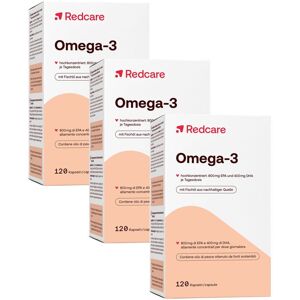 Redcare von Shop Apotheke Omega 3 RedCare Dreierpack 3x120 St Kapseln