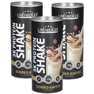 3x Layenberger 3K Protein-Shake, Schoko-Kaffee 3x360 g Pulver