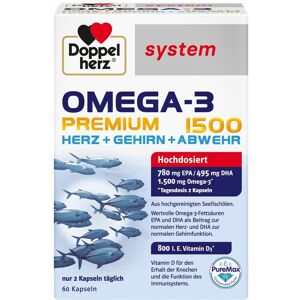 Doppelherz Omega-3 Premium 1500 system Kapseln 60 St