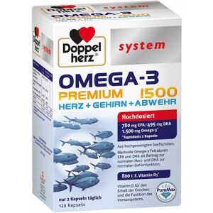 Doppelherz Omega-3 Premium 1500 system Kapseln 120 St