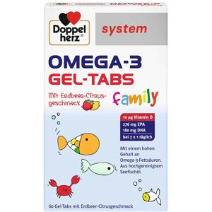 Doppelherz Omega-3 Gel-Tabs family Erdb.Cit.system 60 St Kautabletten