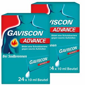 Gaviscon Advance Pfefferminz Suspension Sparset 48x10 ml
