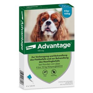 Advantage 100 Lösung f.Hunde 4-10 kg 4 St