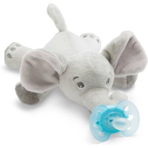 Philips Snuggle Olifant met Ultra Soft Fopspeen 0-6 Maanden Scf348/13 1 St Schnuller